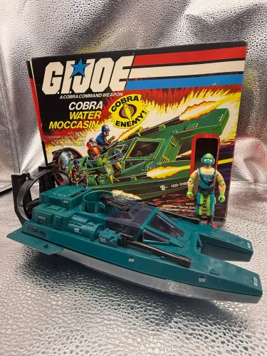 Gi Joe Cobra Water Moccasin e piloto Copperhead v1 - 1984 - Comandos em ação