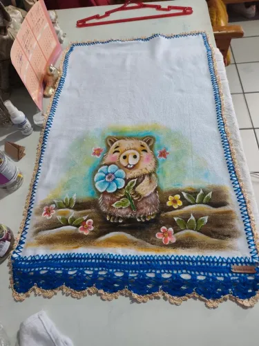 Vendo pano de prato, totalmente feito a mão!