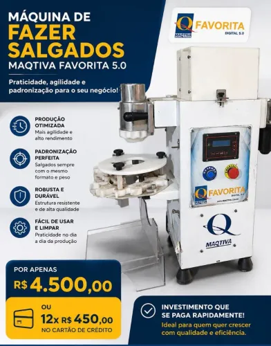 Máquina de fazer salgados - RESERVADO*
