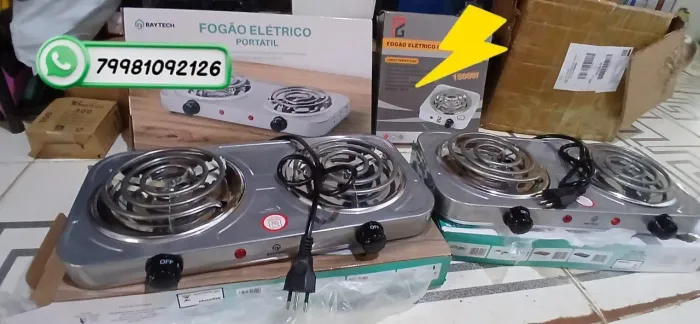 Fogão elétrico 110V duas bocas novo pronta entrega economia e praticidade