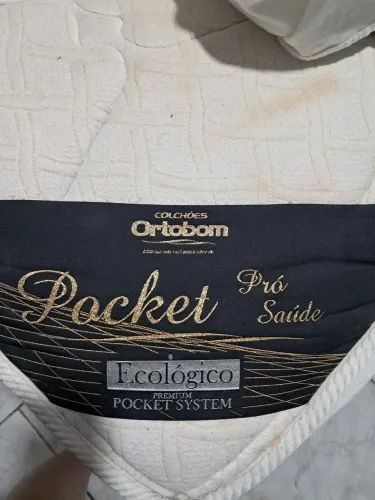 Cama queen ortobom + box baú