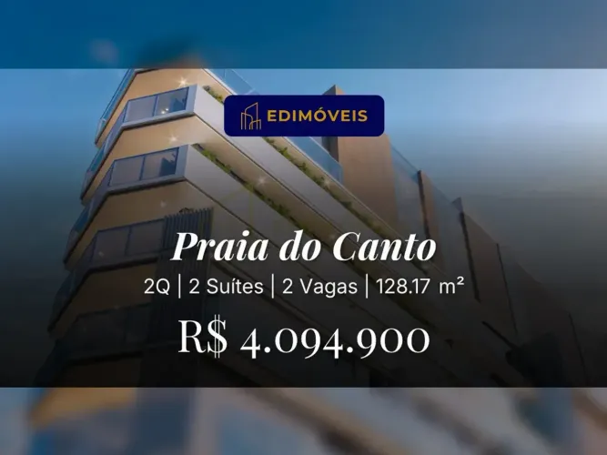 Seu novo lar em Praia do Canto: Cobertura Duplex com 2 suítes e área externa