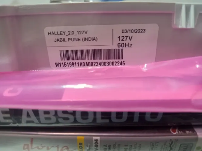 Placa de máquina 15 kg Brastemp