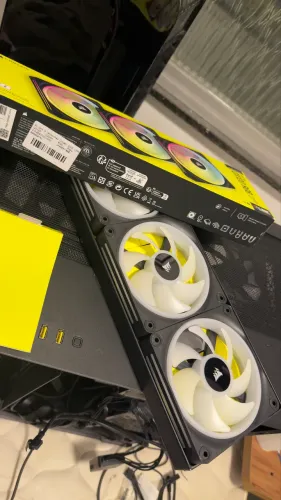 Kit fans corsair QX 120 RGB ICUE LINK