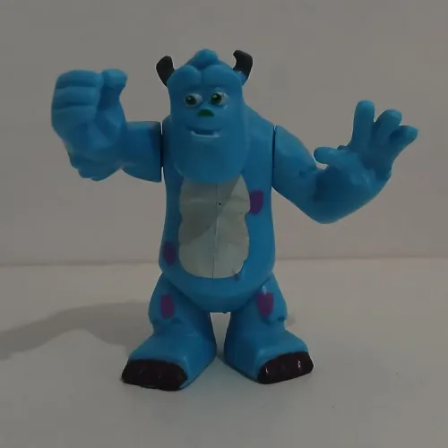 BONECO MINIATURA PIXAR UNIVERSIDADE MONSTROS SA SULLEY JAMES P SULLIVAN
