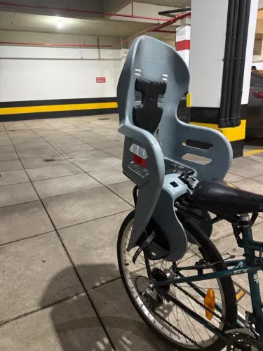Cadeirinha traseira bicicleta Kalf Fun Bike com bagageiro