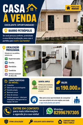  CASA À VENDA 