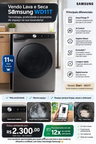 Lava e seca WD11T Samsung 