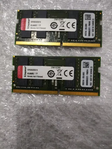Memoria 32GB (2x16GB) p/ Notebook Kingston DDR4 3200Mhz CL22 KVR32S22D8/16