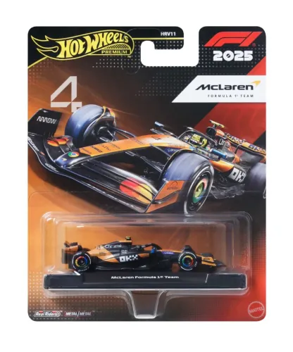 HotWheels premium Lando Noris 2025 Formula 1 Mclaren F1
