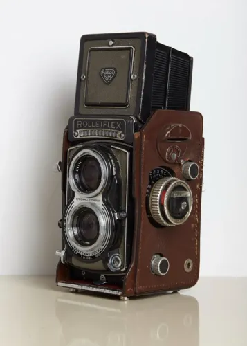 Câmera Rolleiflex Carl Zeiss Tessar 75mm - Funcionando Perfeitamente
