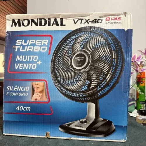 Ventilador mondial 40cm 127v Novo/Lacrado