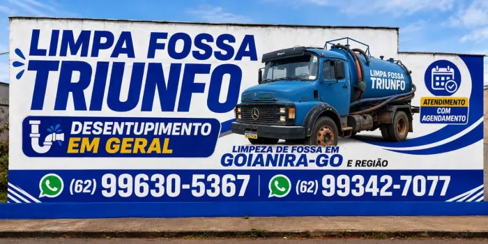 Empresas limpa fossa