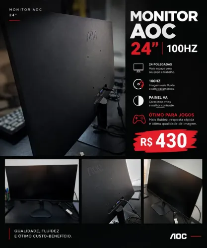 Monitor AOC 24" 100hz