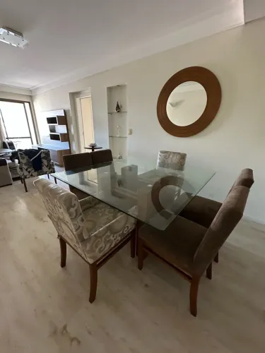Mesa grande de vidro 6 lugares