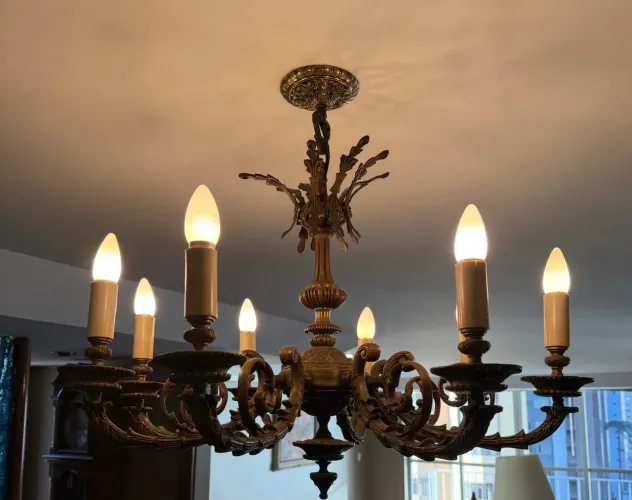 Luminária antiga candelabro