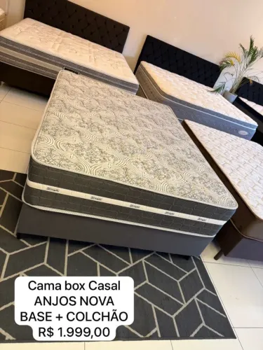 Cama de Casal Anjos com colchão TOP - Entregamos!