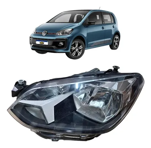 Farol Esquerdo Up 2018 2019 2020 2021 Friso Preto Esquerdo/motorista
