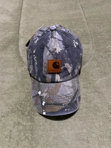 Boné Carhartt Camuflado - Novo (Logo em Couro) 