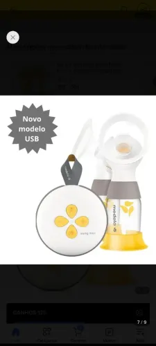 Tira leite medela swing maxi nova na caixa sem uso