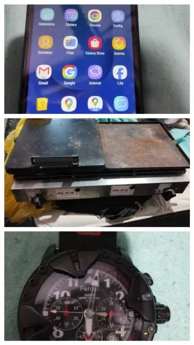 Vendo kit chapa pra lanche e celular, relógio vai de brinde 