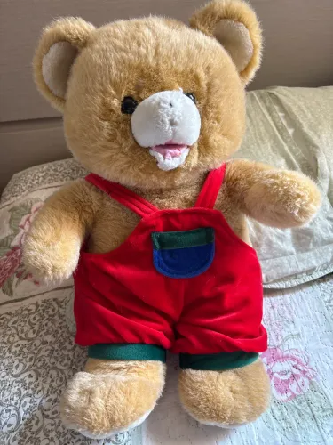 Urso vintage pelúcia antigo relíquia