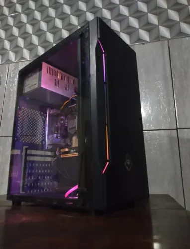 PC GAMER i3 4a Geracao + Gabinete Mancer Vidro + 1TB + 2 Fans RGB - Pronto Uso