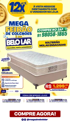 Cama Box Solteirão Molas Ensacadas