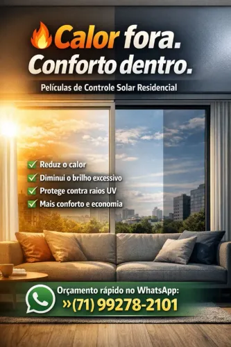 Películas de controle solar residencial 