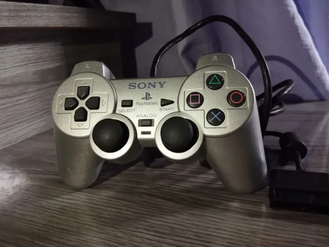 Controle Dualshock 2 Prata Ps2