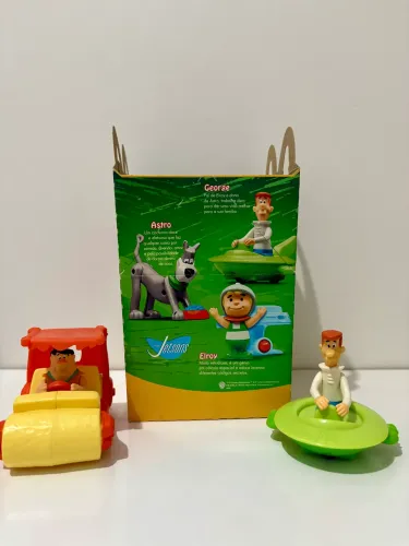 Bonecos Coleção de Clássicos McDonald?s Fred e George Jetson - 2008