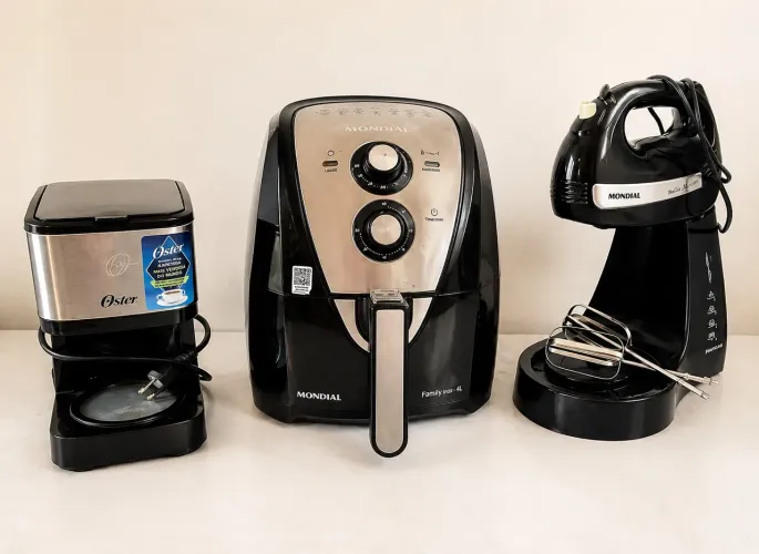 Kit PROMOÇÃO ?cafeteira / airfryer/ batedeira 