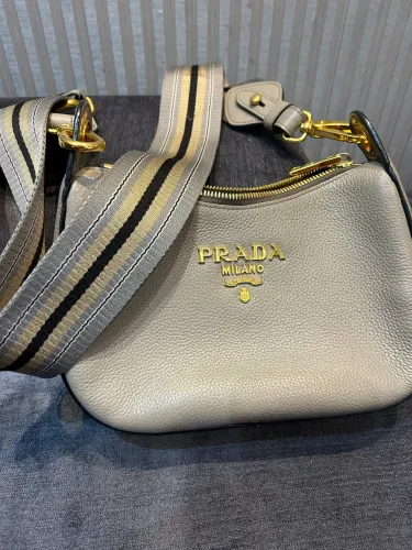 Bolsa Prada original modelo Sacca IBC200 Vitello Phenix Argilla