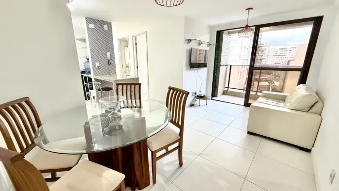 APARTAMENTO 3 QUARTOS MOBILIADO VISTA MAR NO JARDIM OCEANIA