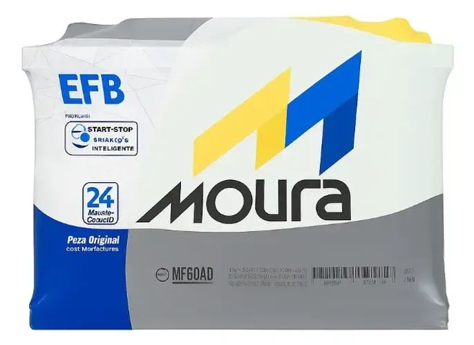 Bateria Carro Moura Mf60AD 60ah 12v Efb Start Stop Cca 530ah