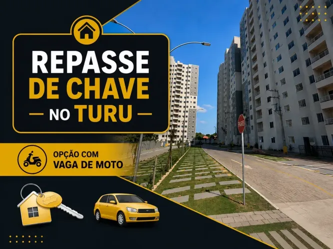 APARTAMENTO A VENDA NO TURU / REPASSE DE CHAVE