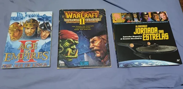 Almanaque Livro Manual Guia - Star Trek Jornada Nas Estrelas, Age Of Empires 2, Warcraft 2