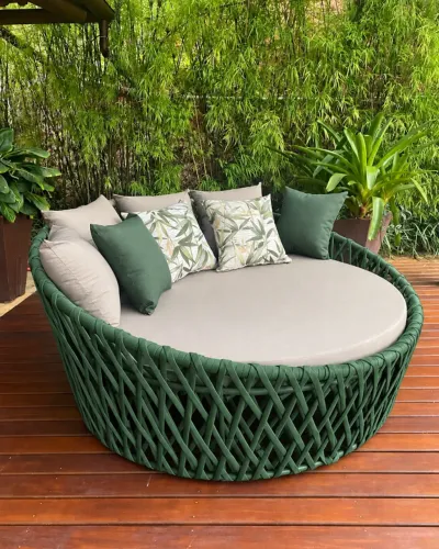 Chaise em corda náutica