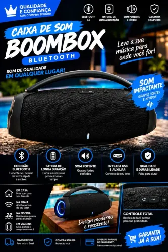 CAIXA DE SOM BOOMBOX