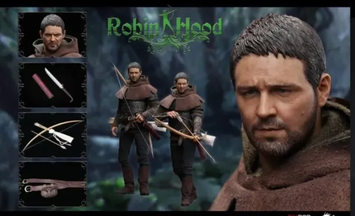 Robin Hood Poptoys 1/6 Chivalrous Russell Crowe = Hot Toys