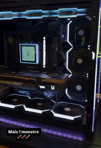 PC Gamer RTX5080 Intel core ultra 7 com Monitor 2K