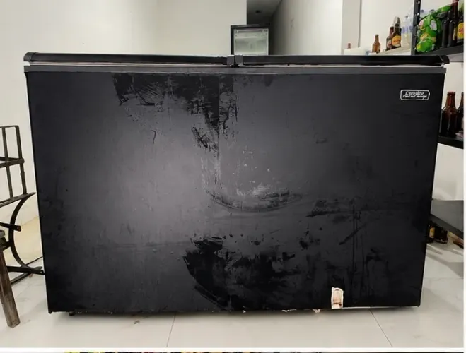 Freezer horizontal duas portas 438L esmaltec 