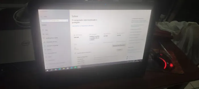 All in one i3, 256ssd e 8gigas de ram em perfeitas condições com mouse (apenas venda)