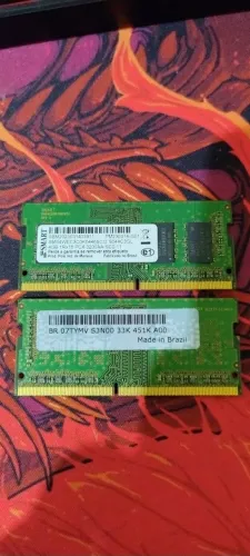 Memórias de notebook DDR4 4GB Usadas