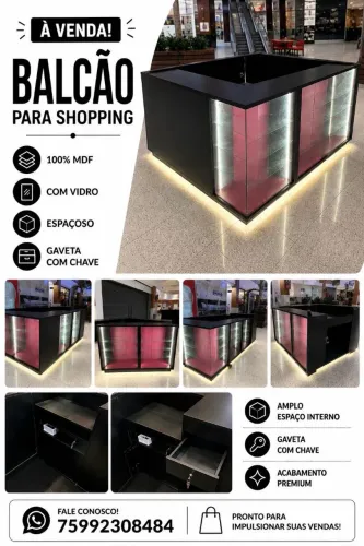 Balcão Stand ideal pra Shopping etc