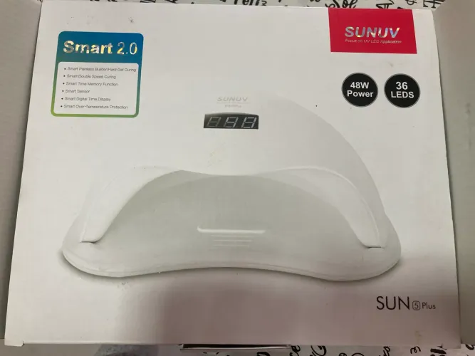 Cabine LED UV Sun Nails Sun 50 48W Branco com Sensor Temporizador
