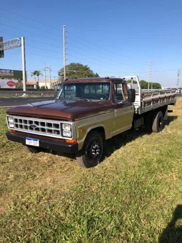 FORD F4000 CARROCERIA 1981 MARROM