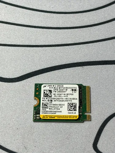SSD 256g NVME MÍCRON