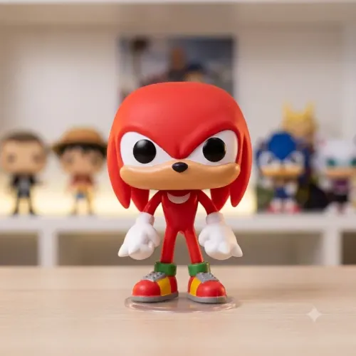 Boneco em Vinil Vermelho S*nic Colecionável