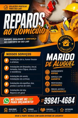 Marido de aluguel - Reparos residenciais e comerciais